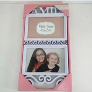 Photo Frame Family 2 Picture 4x6 Always Home International NWT